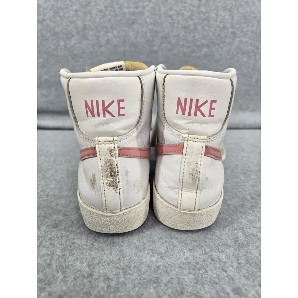 Nike Blazer '77 Vintage Mid White Sunset Pulse W Pink Swoosh Women's Size 7